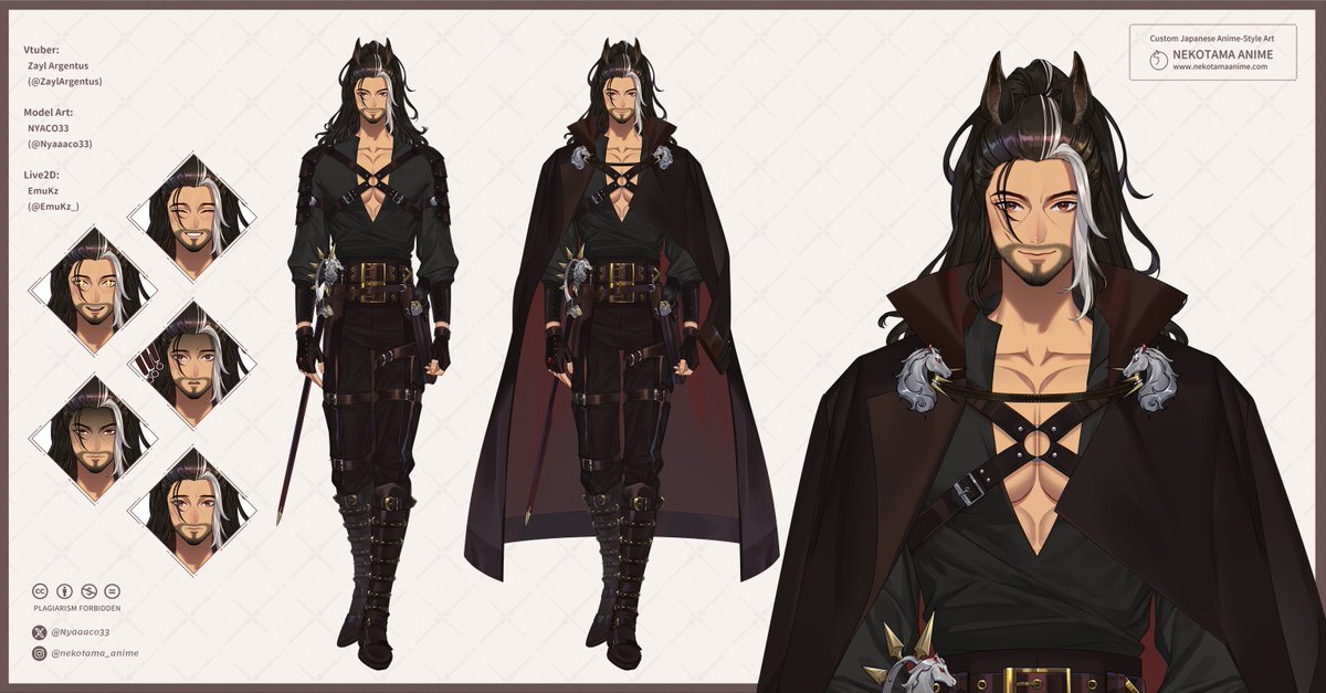 🐴Vtuber: Zayl Argentus (@/ZaylArgentus)

#VtuberCommission #commissionopen  #animecommission