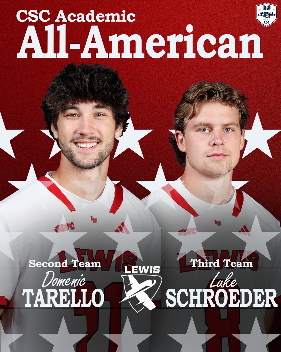 Tarello, Schroeder Named CSC Academic All-Americans

lewisflyers.com/news/2025/7/9/…