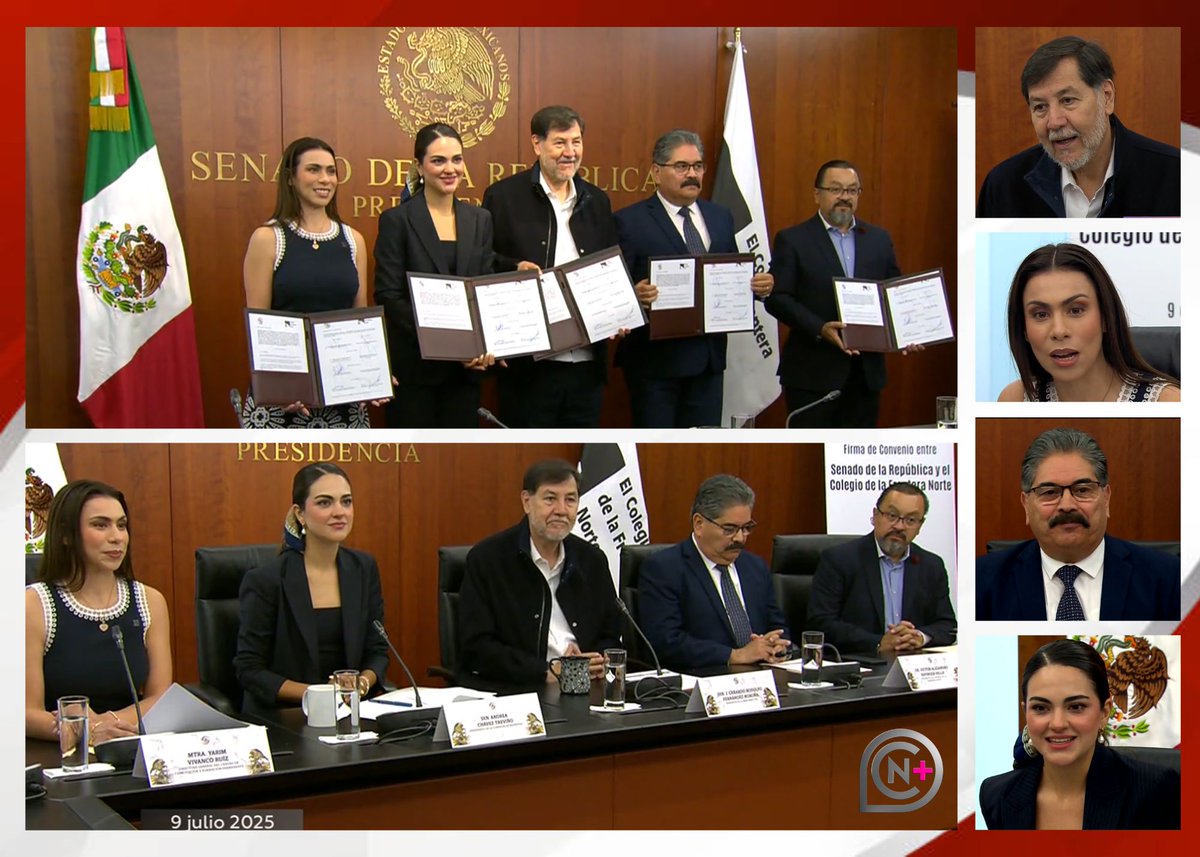 #FotoNota📸| El <a href="/senadomexicano/">Senado de México</a> y el Colegio de la Frontera Norte <a href="/elcolef/">El Colef</a> firman Convenio de colaboración