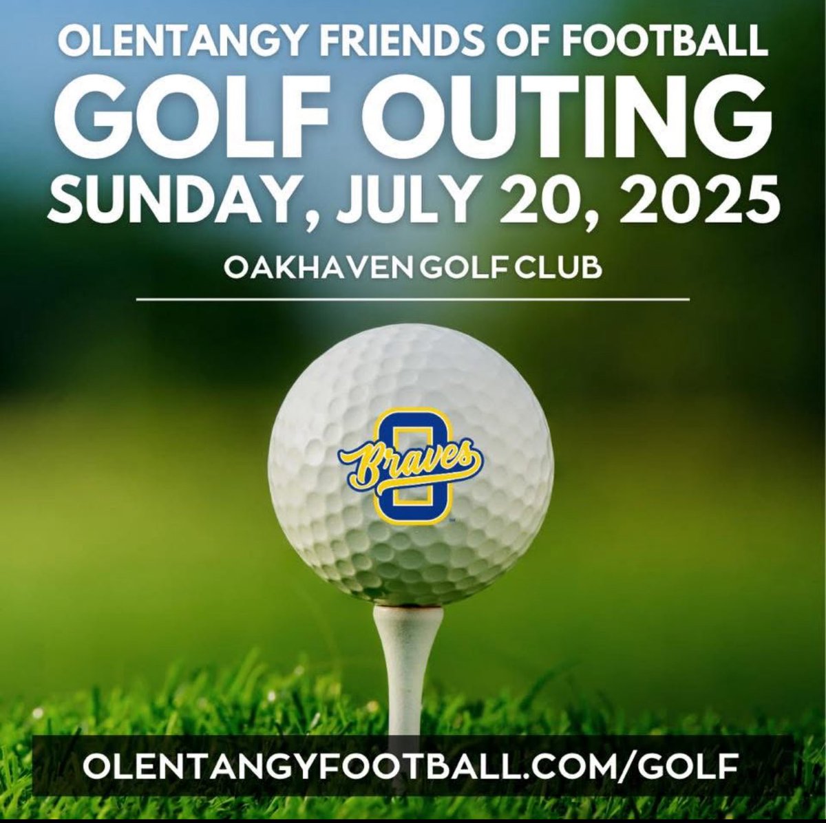 Olentangy Braves FB (@ohsbravesfb) on Twitter photo 🚨 LAST DAY TO REGISTER IS TOMORROW! 🚨
We still need more teams to make this event a huge success. Don’t wait — grab your buddies, lock in your spot, and help us fill the field!
👉 Sign up today! 
Golf Outing Registration: olentangyfootball.com/events/2025-go… 🚨 LAST DAY TO REGISTER IS TOMORROW! 🚨
We still need more teams to make this event a huge success. Don’t wait — grab your buddies, lock in your spot, and help us fill the field!
👉 Sign up today! 
Golf Outing Registration: olentangyfootball.com/events/2025-go…
