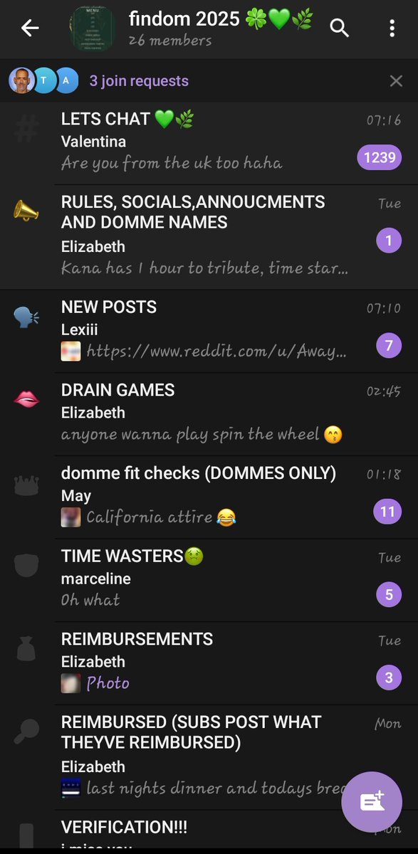 ✨ A Domme’s Lounge &amp; Submissive Sanctuary ✨
A welcoming space for Dommes and subs to connect, unwind, and explore. Whether you're owned, unowned, new, or experienced, our group offers a fun, respectful, and flirty vibe for authentic connection.