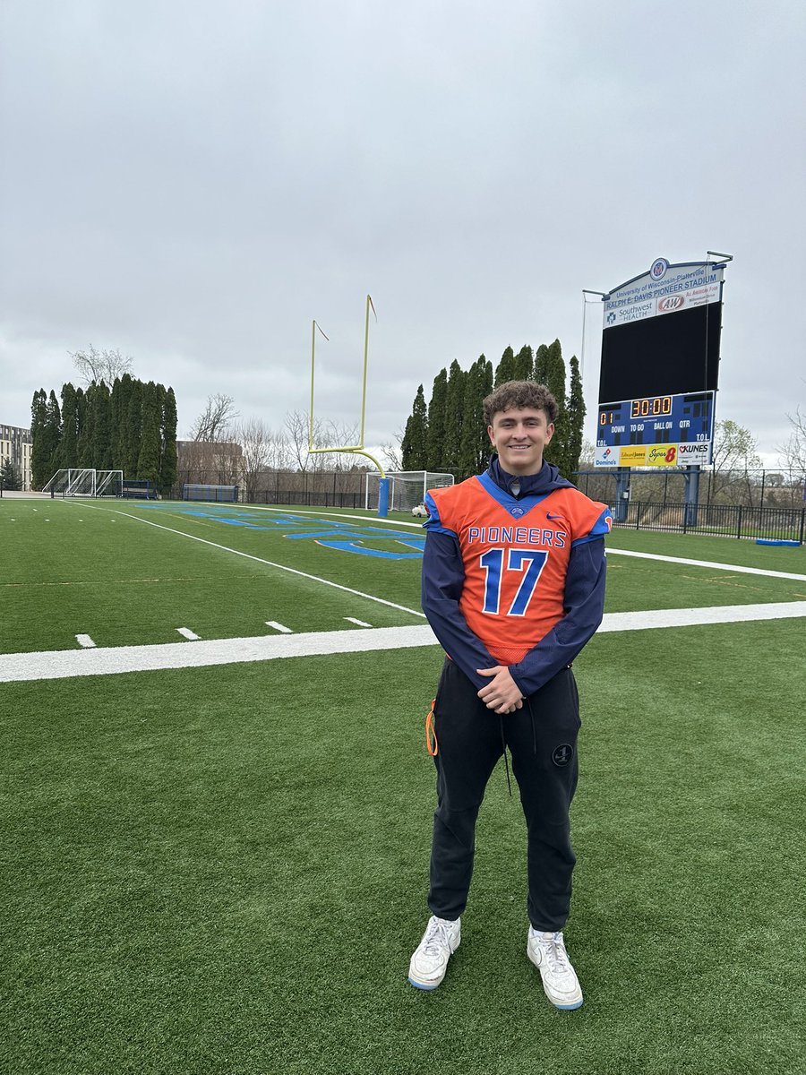 Charlie Letzig (@charlie_letzig) on Twitter photo After a great phone call with <a href="/Ryan_Munz/">Ryan Munz</a> I am excited to announce I have received an offer to play football at UW Plattville.
<a href="/CoachBacon98/">Tyler Bacon</a>
<a href="/PHS_DeBoeuf/">Dan DeBoeuf</a>
<a href="/PHSKnightsFBall/">Prospect Football</a>
<a href="/ScottMcD_PHS/">Prospect Athletics</a>
<a href="/CoachJenisch/">Brad Jenisch</a>
<a href="/PrepRedzoneIL/">Prep Redzone Illinois</a>
<a href="/EDGYTIM/">Timothy “EDGYTIM” OHalloran</a> After a great phone call with <a href="/Ryan_Munz/">Ryan Munz</a> I am excited to announce I have received an offer to play football at UW Plattville.
<a href="/CoachBacon98/">Tyler Bacon</a>
<a href="/PHS_DeBoeuf/">Dan DeBoeuf</a>
<a href="/PHSKnightsFBall/">Prospect Football</a>
<a href="/ScottMcD_PHS/">Prospect Athletics</a>
<a href="/CoachJenisch/">Brad Jenisch</a>
<a href="/PrepRedzoneIL/">Prep Redzone Illinois</a>
<a href="/EDGYTIM/">Timothy “EDGYTIM” OHalloran</a>