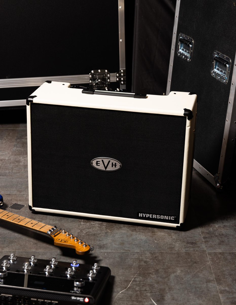 evhgear's tweet photo. Meet the new Hypersonic FR-12: a full-range flat response speaker built for digital amp modelers. 1000 watts, 3-band EQ, and stage-ready looks in Black or Ivory. Learn more: https://t.co/LRJAtXCN3T https://t.co/ks9M0ngF4S