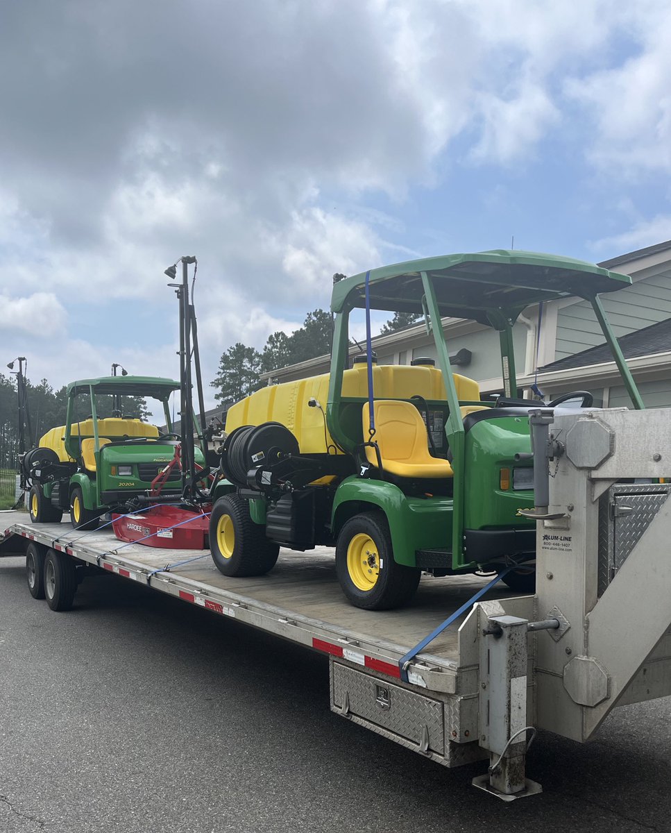 HD300 twins—with rear camera system and a tractor Bush Hog to fill the trailer!  Thank you, Virginia! <a href="/RevelsTractor/">Revels</a>
