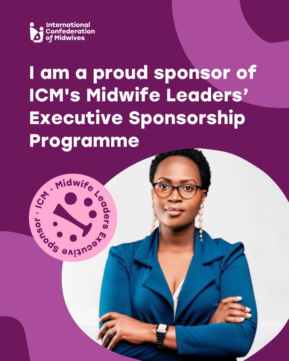 Joselynejojo2's tweet image. I am happy to share that I was selected as an Executive Sponsor ( Mentor) in the Midwife Leaders’ Executive Sponsorship Programme by the international Confederation of Midwives.
For the next 2 years , I will be walking alongside an emerging midwife leader, offering…