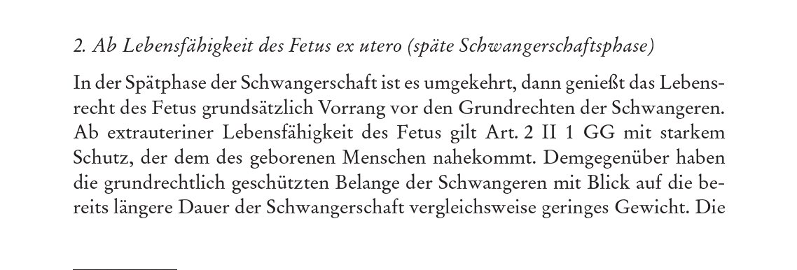 Tris_wiss's tweet image. Service für die Hobbyverfassungsrechtler und Screenshotexegeten: Brosius-Gersdorf vertritt das Gegenteil der hier landläufig ihr zugeschriebenen Position betreffs Abtreibungen richtung Ende der Schwangerschaft.