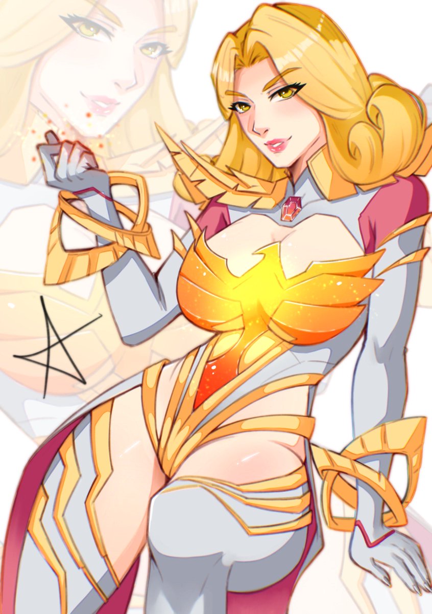 I like to think the temperatures were crazy hot because they showed us phoenix force Emma Frost skin!

Couldn't resist doing a quick doodle💕

#EmmaFrost #MarvelRivals