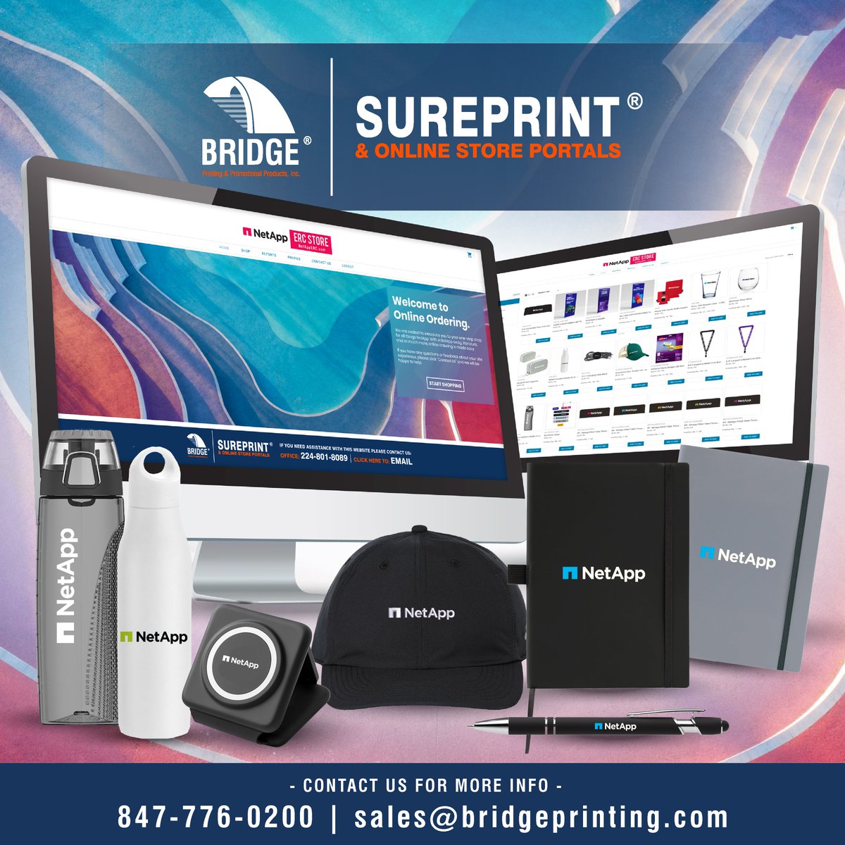 PrintingBridge's tweet photo. Your Brand on Demand, Streamlined &amp; Delivered!
BRIDGE® SUREPRINT® makes it easy to manage, customize, and distribute branded merchandise through a seamless online experience. Whether you're onboarding new hires or gearing up for your next big event, we’ve got you covered! https://t.co/SG3OAzbSL8