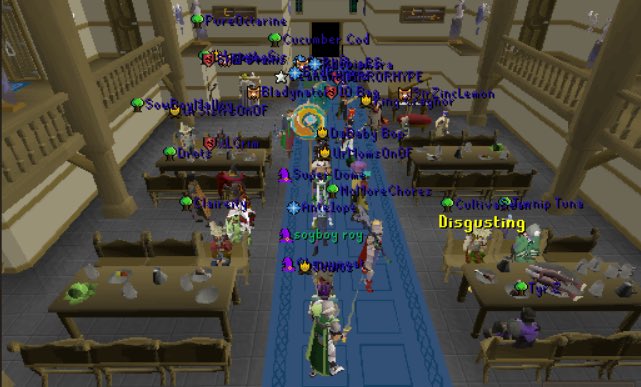 Hallowed_RS's tweet photo. One of our clannies embarked on goal to get Yama pet or 2000kc. Jabro solo’d Yama 2000 times and couldn’t get the pet. So they decided to host a drop party with most of the uniques they got on that grind. https://t.co/lpNUX1obNA