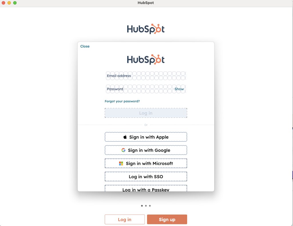 vittorio_dev's tweet photo. The official @HubSpot Mac app. 1,8 stars in the App Store. 

A 30 billion USD software company. You can do better, or you can hire us to fix it, if you prefer. We'll do it for free. ;) https://t.co/x78H2BnPeq