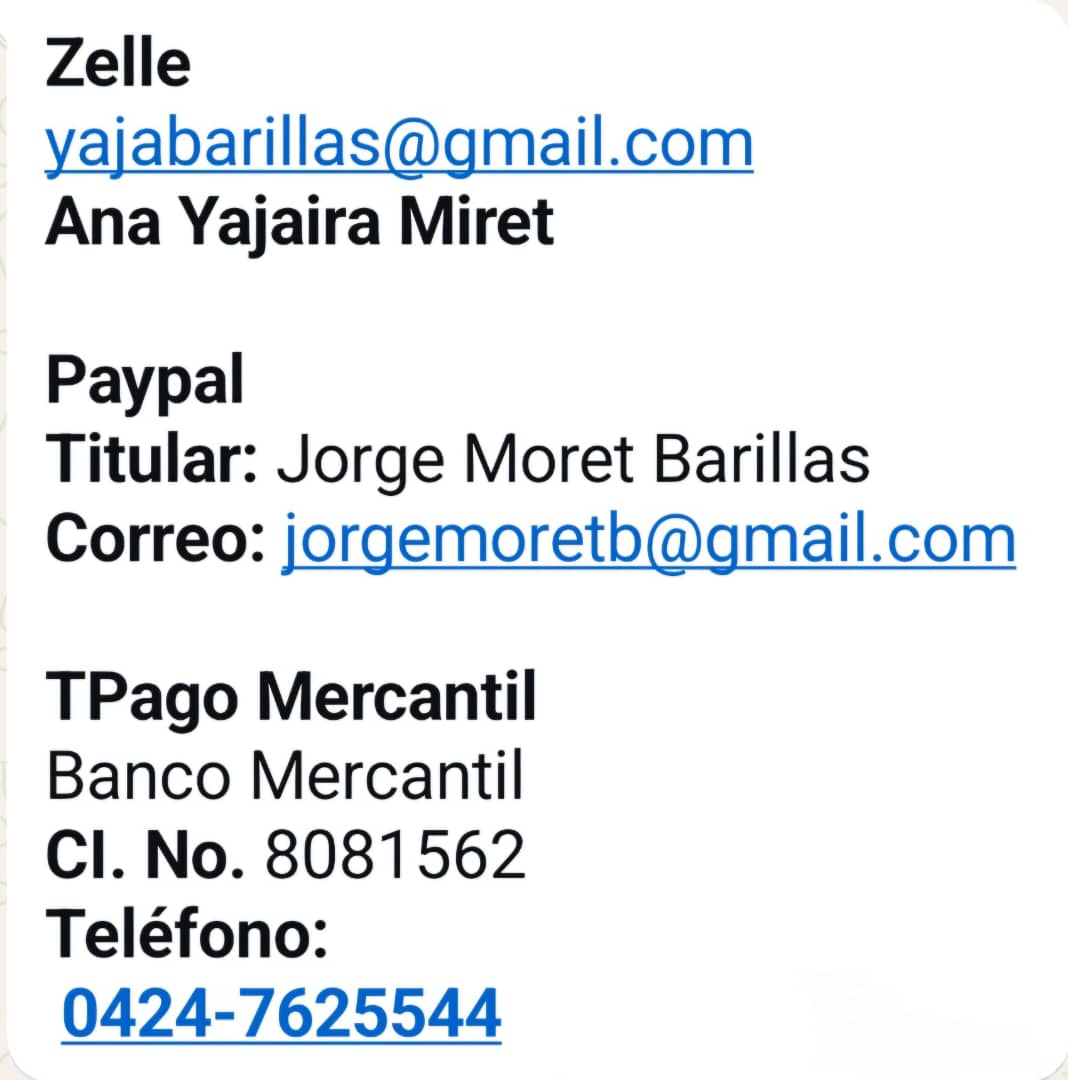 roshernandez's tweet photo. El Prof  Jorge Moret, docente jubilado de la Universidad de los Andes (ULA), enfrenta una delicada situación de salud visual y necesita someterse a tres procedimientos oftalmológicos urgentes para evitar la pérdida total de la vista.

Cualquier aporte cuenta y se agradece 🙏🏻 https://t.co/1stsyXSKdx