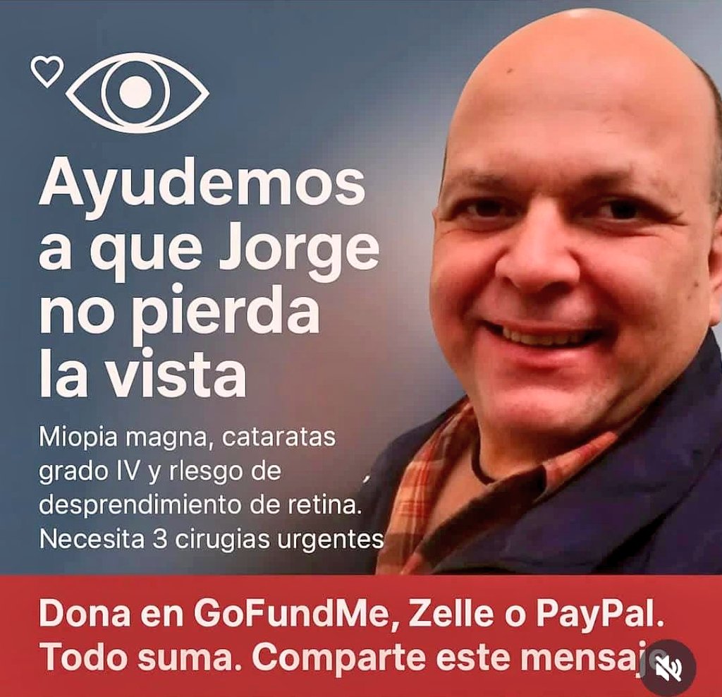 roshernandez's tweet photo. El Prof  Jorge Moret, docente jubilado de la Universidad de los Andes (ULA), enfrenta una delicada situación de salud visual y necesita someterse a tres procedimientos oftalmológicos urgentes para evitar la pérdida total de la vista.

Cualquier aporte cuenta y se agradece 🙏🏻 https://t.co/1stsyXSKdx