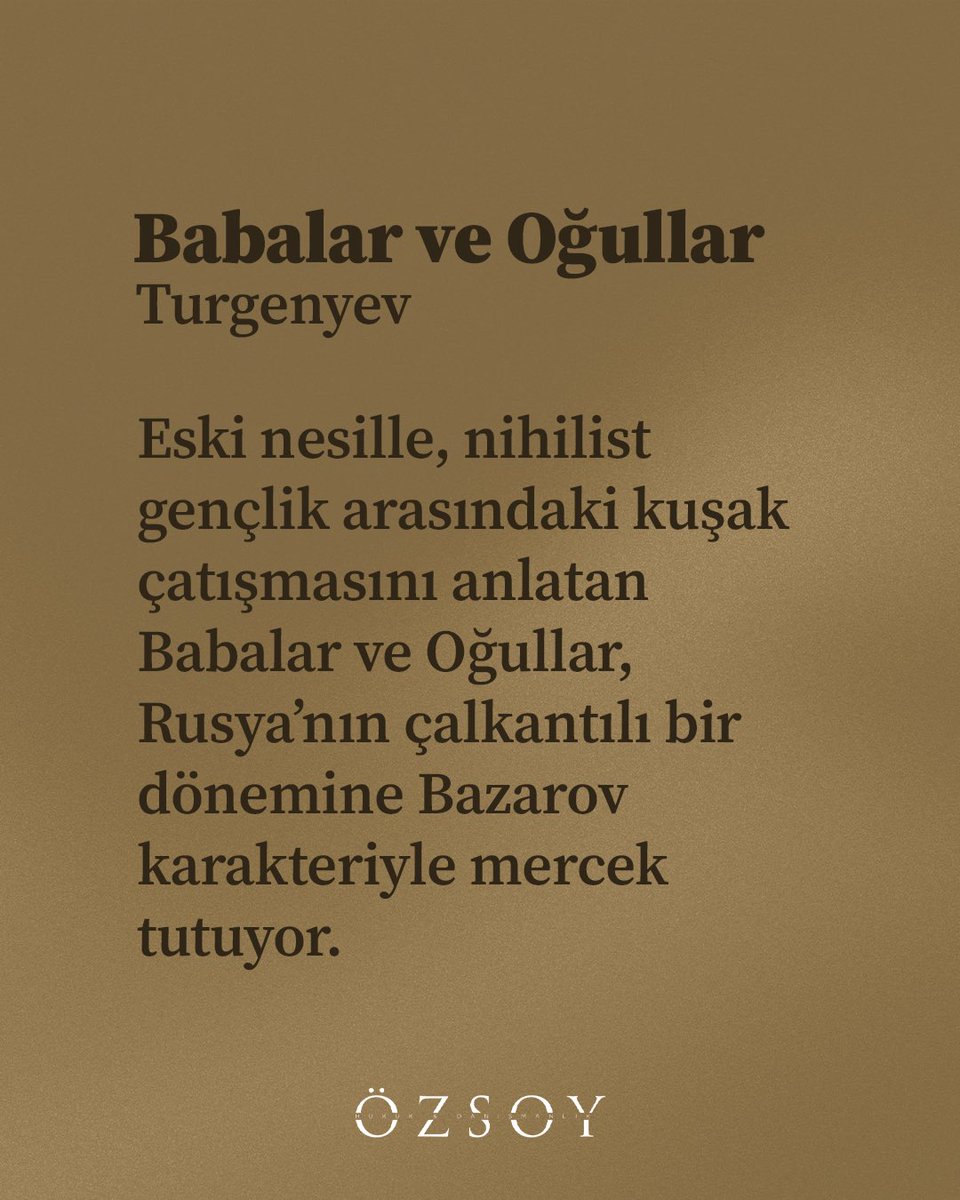KİTAP ÖNERİSİ | Turgenyev - BABALAR ve OĞULLAR

#ÖzsoyHukuk #KitapÖnerisi #hukuk #Avukat #Kitap