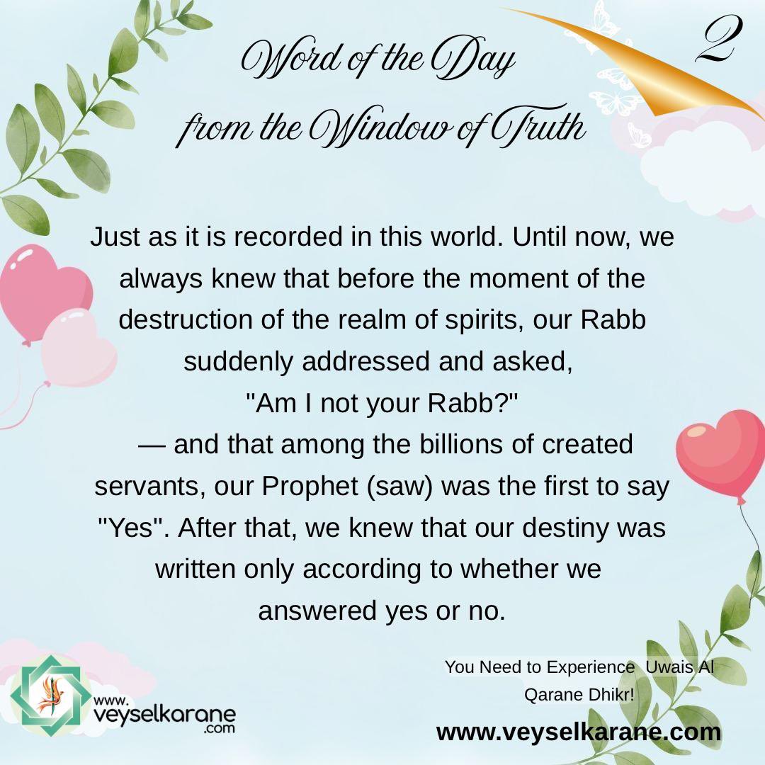 LUwaysi's tweet photo. To put it more clearly: from the moment we were first created until the moment we responded Allah’s question, every aspect of how we lived in that realm; what we thought, how we behaved, was recorded.

In truth, it is we who have shaped our own destiny. @veyselkarane https://t.co/DEkKEmuaL1