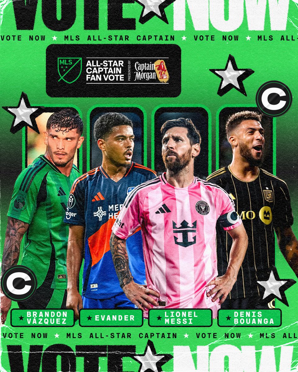MLS's tweet photo. 🗳️ Two days to go in the #MLSAllStar Captain Fan Vote...

Make your picks now: https://t.co/BNATSXZkRN https://t.co/z6BDeTziVN
