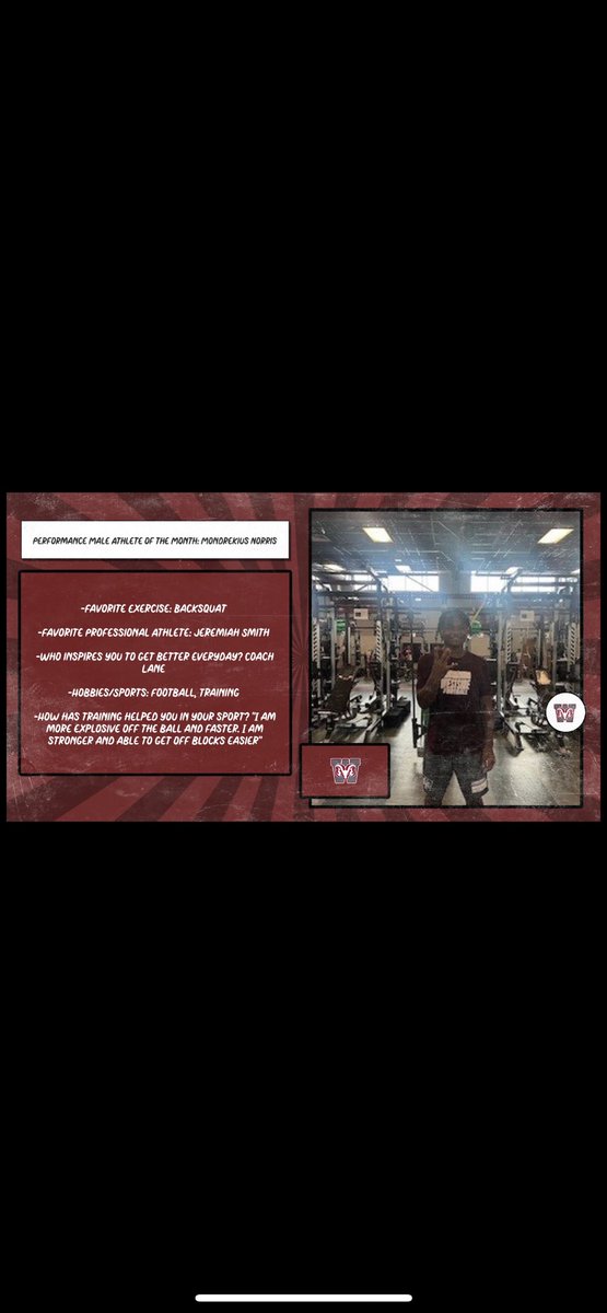 Westside Athletic Performance (@ram_performance) on Twitter photo Congrats to Mondrekius Norris on winning Performance Athlete of the Month for June! <a href="/RamsFootballSC/">Westside Football</a> <a href="/Coach_Lane8/">Brian Lane</a> <a href="/DeAndre_M24/">De'Andre Martin</a> Congrats to Mondrekius Norris on winning Performance Athlete of the Month for June! <a href="/RamsFootballSC/">Westside Football</a> <a href="/Coach_Lane8/">Brian Lane</a> <a href="/DeAndre_M24/">De'Andre Martin</a>