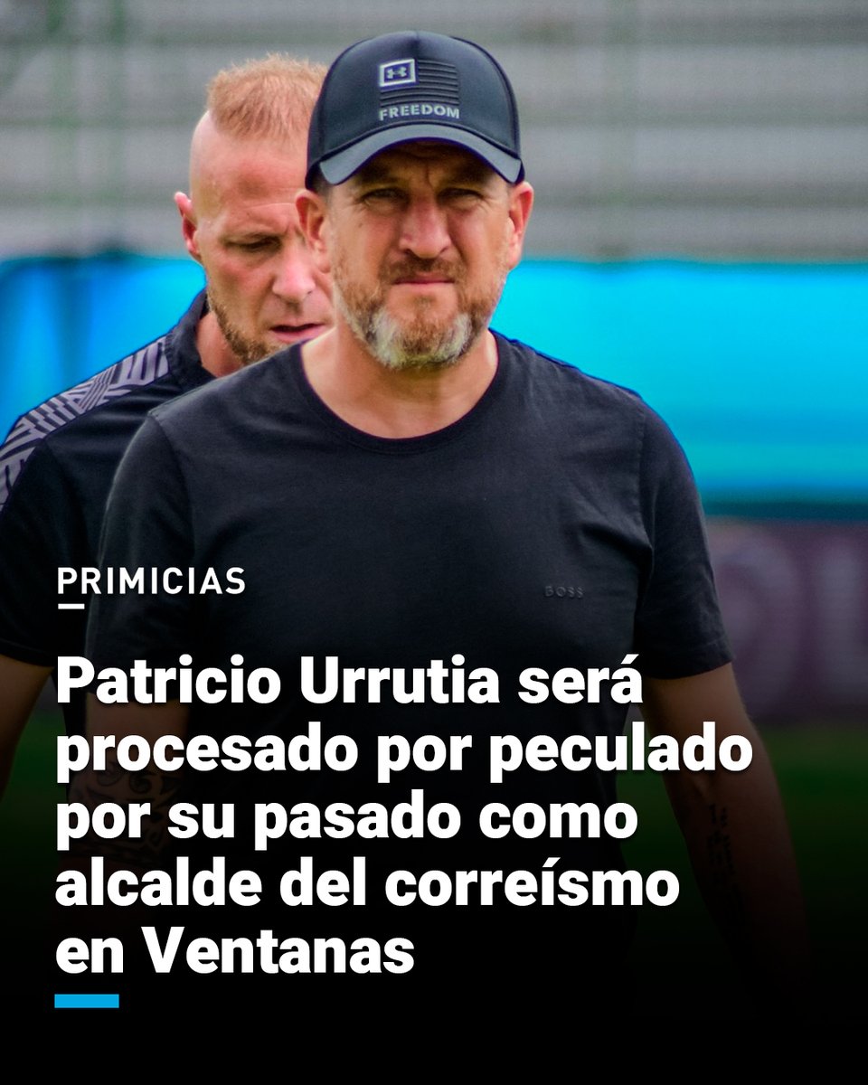 El 31 de julio de 2025, Marco Ordeñana, fiscal provincial de Los Ríos, formulará cargos por peculado contra Patricio Urrutia, exalcalde de Ventanas, y cuatro personas más. El exfuncionario también denunció la detención injusta de su hijo. prim.ec/U42q50WnbFO