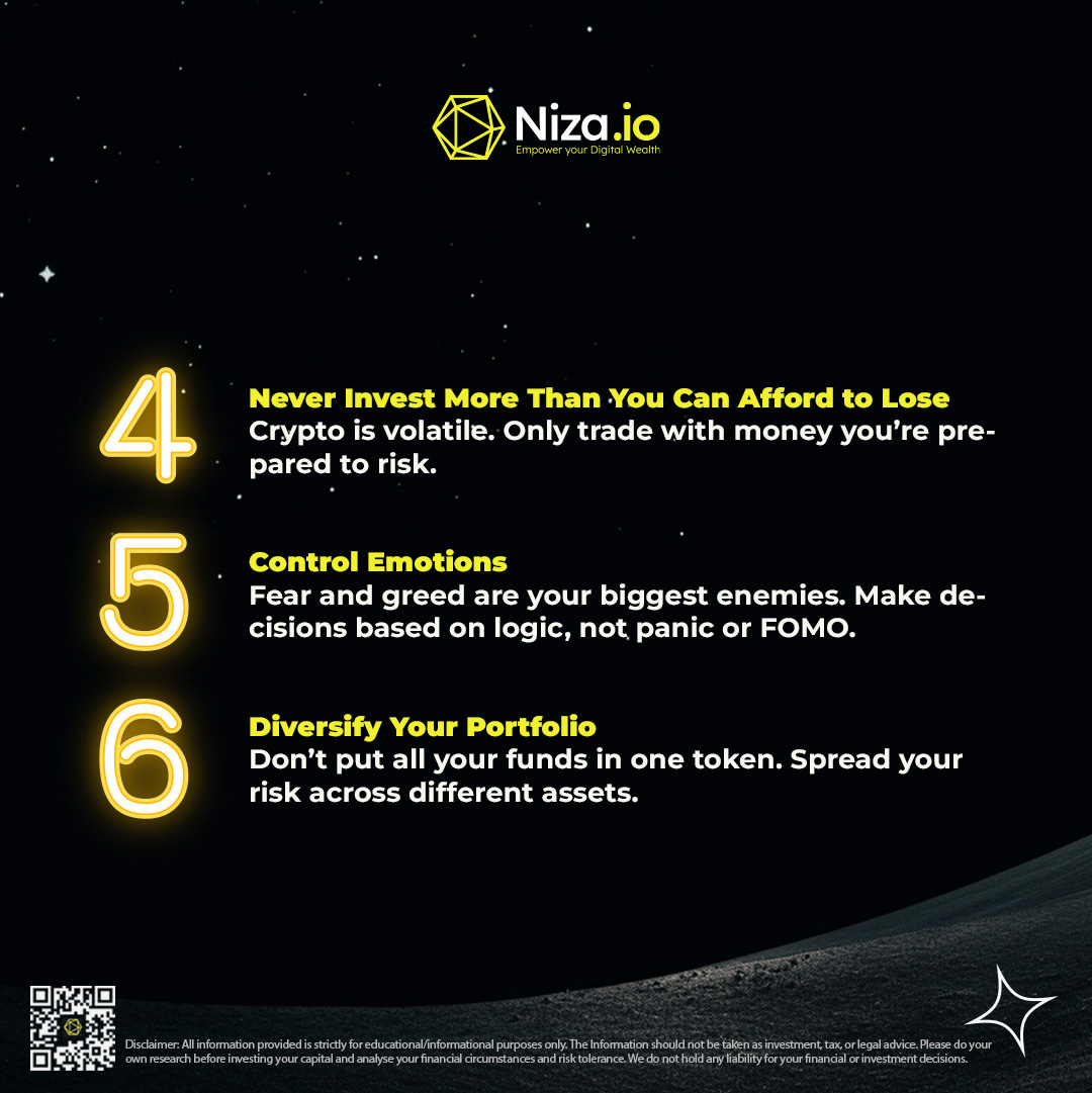 nizacoin's tweet image. 🧠 The smartest traders aren’t lucky - they’re informed.

Discover the 9 Golden Rules for smart trading.
📈 Trade with confidence
💰 Maximize your profits

👉 Start now: niza.io/trade

#niza #smarttrade #learn #nizalearn #cryptolearn #DYOR