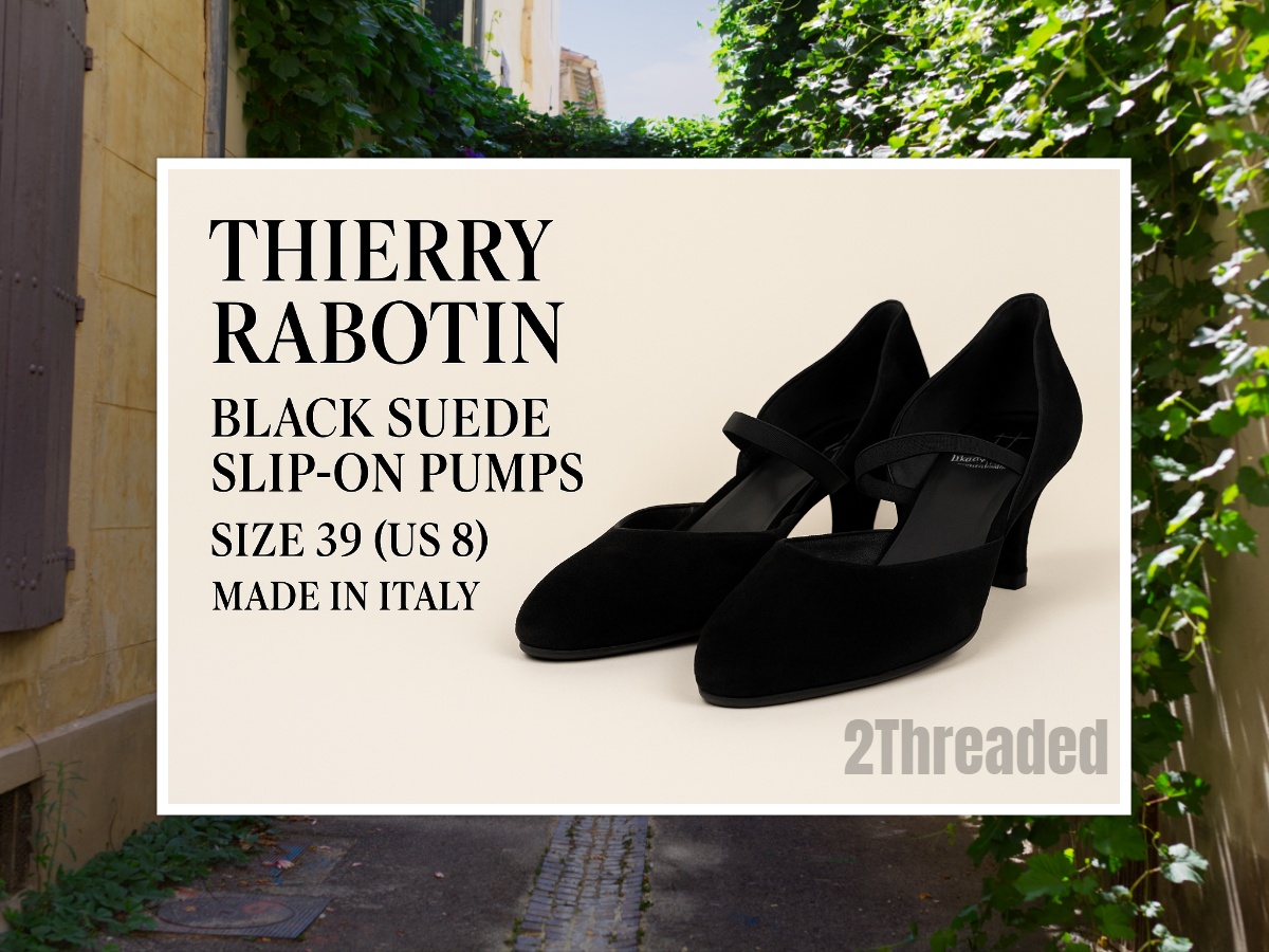 IRGRL's tweet image. Made in Italy 🇮🇹
Suede for days 🖤
These Thierry Rabotin pumps (size 39 / US 8) are elegant, comfy, and ready to turn heads.
🎯 Link in comments
#LuxuryShoes #PreLovedStyle #ItalianFashion #eBayFinds #VintageVibes