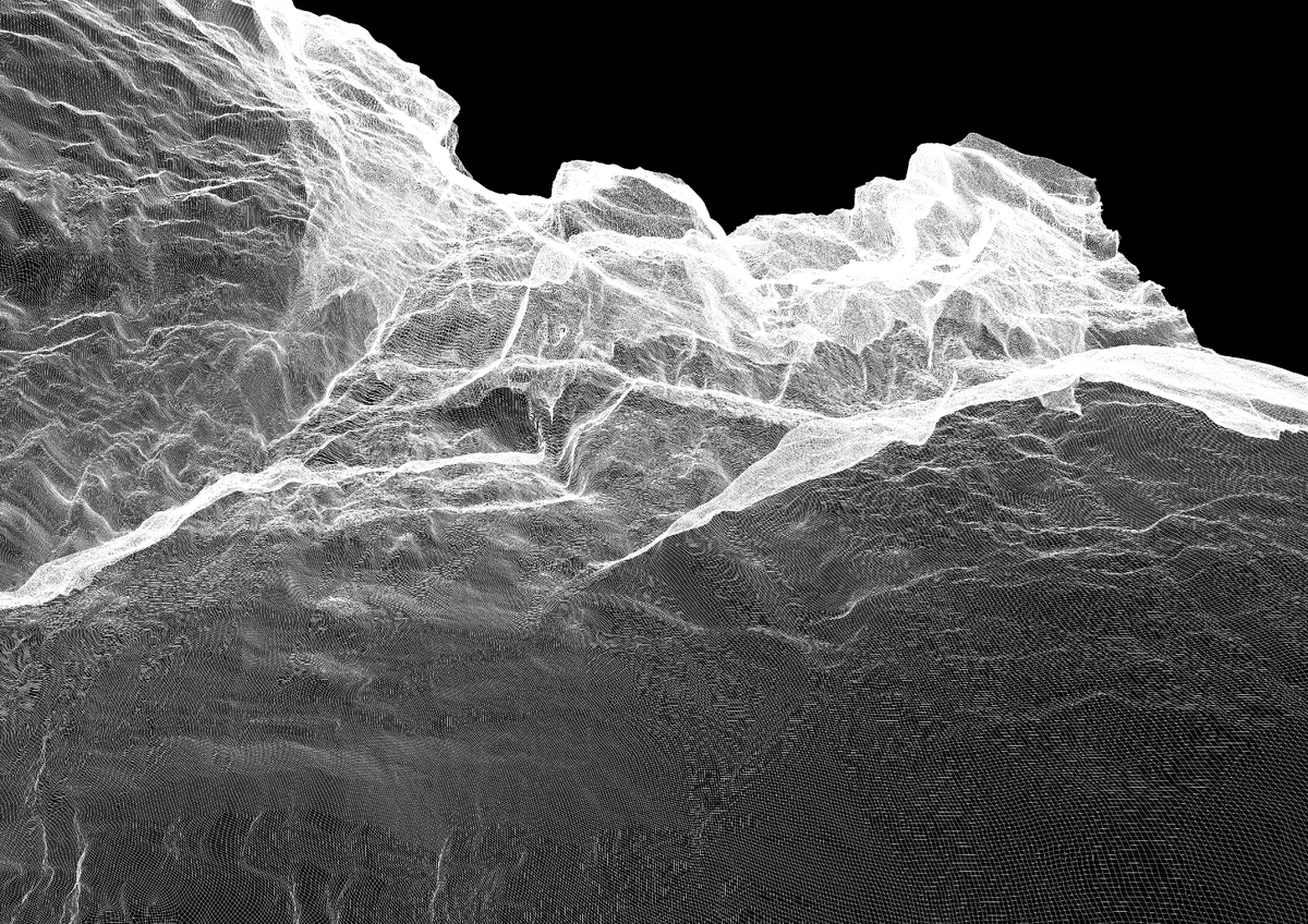 Inversion landscape digital painting IV by <a href="/MABLABART/">MABLAB</a> 
(secondary market)

Not a mountain, not a code.
A terrain of data—organic and synthetic collide.
Nature reinterpreted through the language of points.

objkt.com/tokens/hicetnu…

4/5