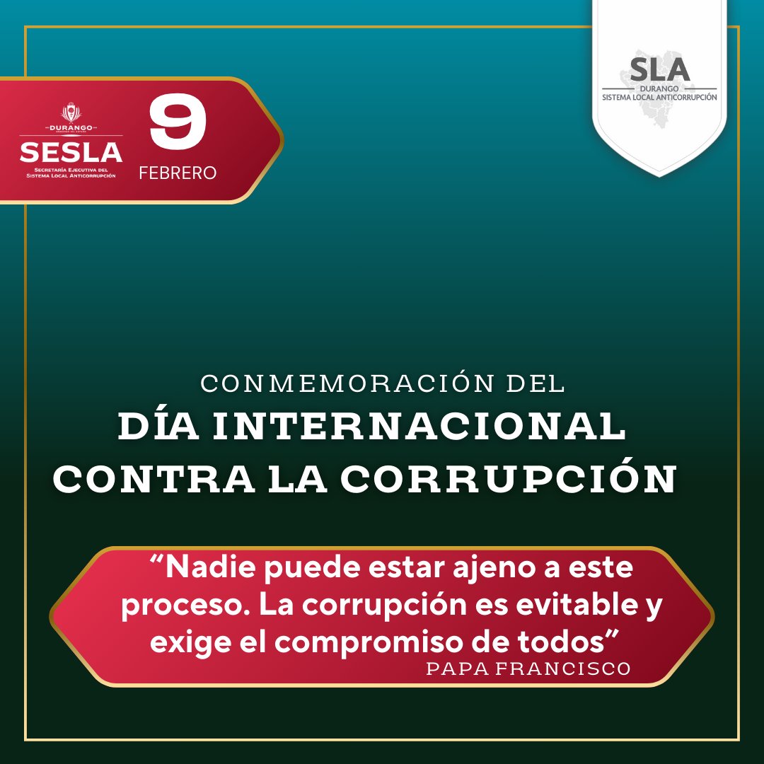 🗓️🤚En el mes de julio, conmemoramos el  "Día Internacional Contra la Corrupción" y te compartimos una frase celebre 👍. 
Más información aquí:  
unodc.org/lpomex/es/area…
#unidoscontralacorrupción