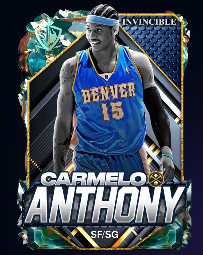 We getting an invincible Melo for free my favourite player feel like I'm dreaming