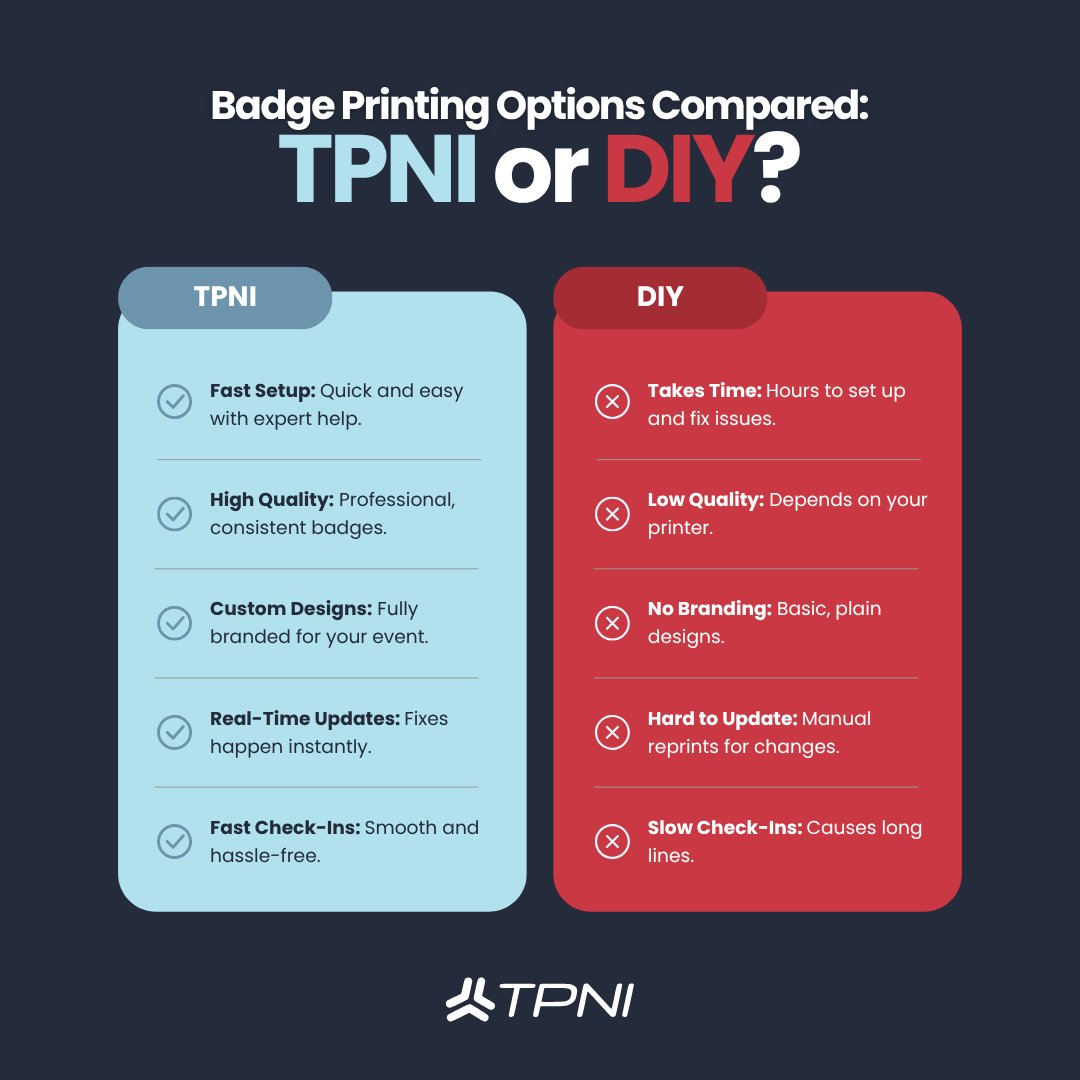 ThePulse's tweet image. Which would you rather have? Comment below!

#EventProfs #BadgePrinting