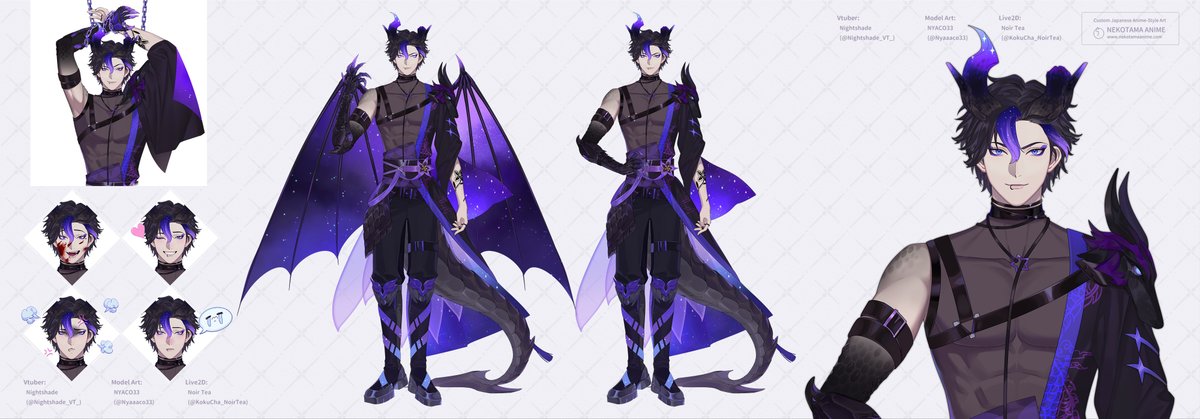 Vtuber: Nightshade (@/Nightshade_VT_)

#VtuberCommission #commissionopen  #animecommission