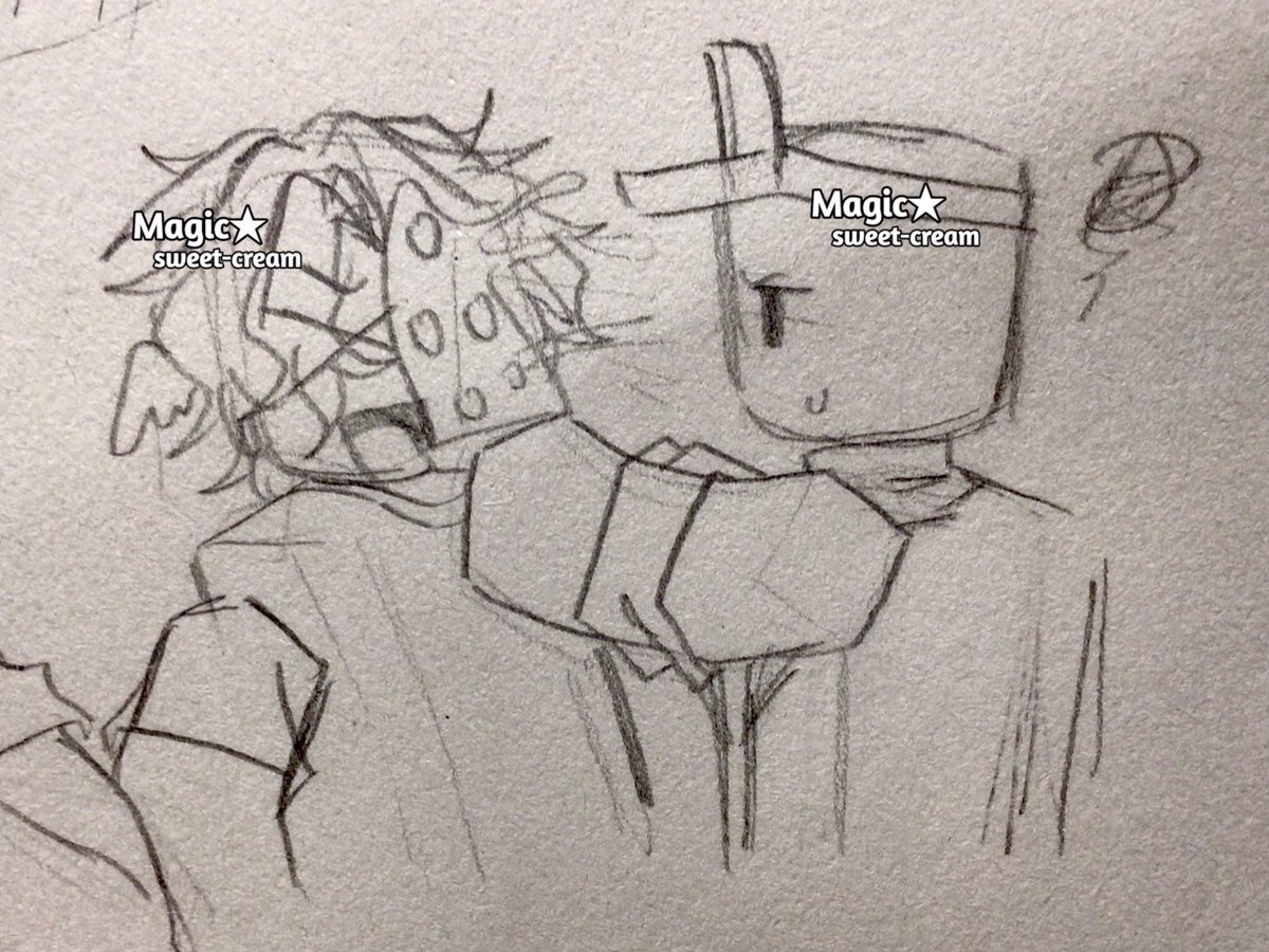 magicsweetcream's tweet photo. #chickenpizza #forsakenfanart #robloxforsaken I think they are cute, too. https://t.co/l2v0ac0wG2