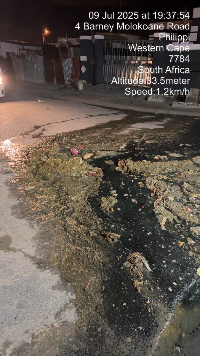 AMGrhaa's tweet photo. @CityofCT could you please assist us. This is our daily lives. I reported this issue on Monday but  till today never resolved. Here is the reference number Your request for Blocked/Overflow at 4 Barney Molokoane Road Philippi with reference 9120301180 was set to Assigned https://t.co/waYx2Rj2TO