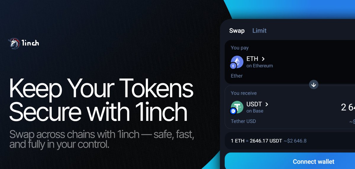 Keep Your Tokens Secure with <a href="/1inch/">1inch</a>

Swap across chains with confidence - 1inch offers atomic swaps, MEV protection, and full control of your assets.

Why you should trade on 1inch:
- Instant selection of the best prices
- Protection from MEV attacks
- Cross-chain atomic swaps