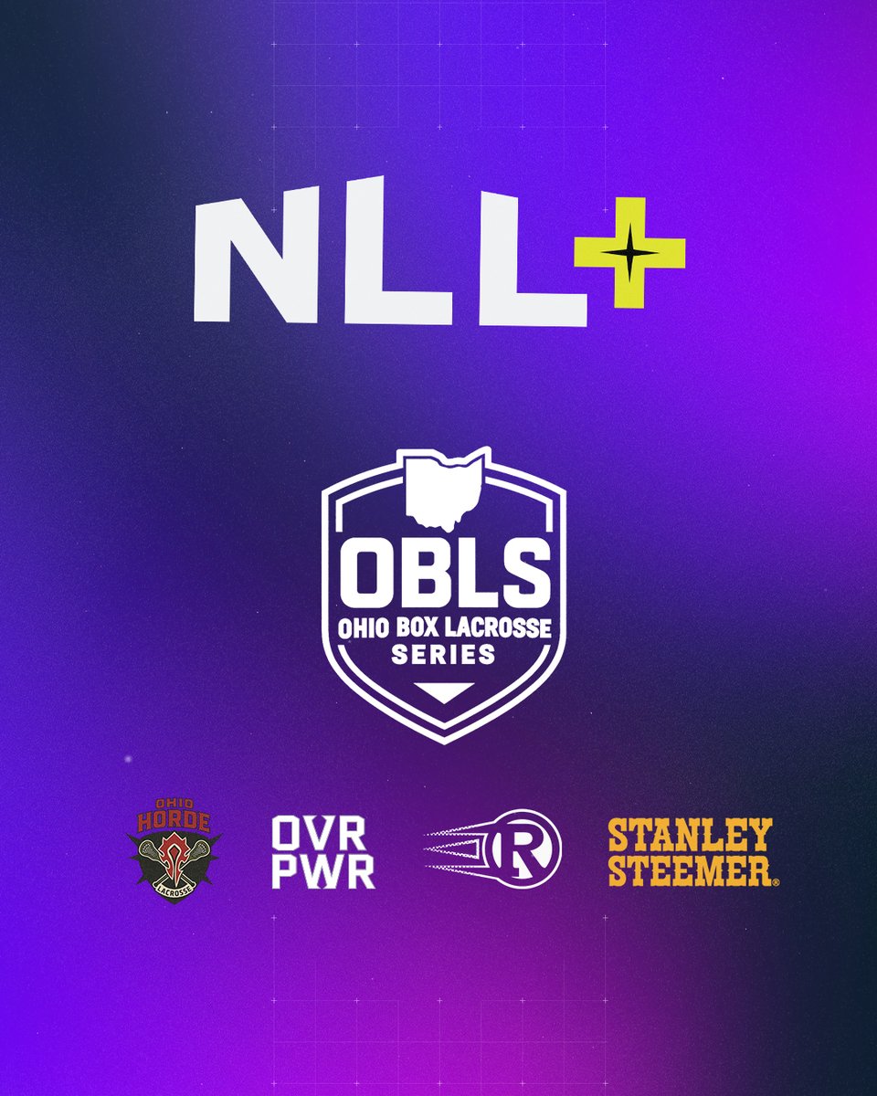 NLL's tweet image. Starting TODAY, fans can stream games on NLL+ from the Ohio Box Lacrosse Series (OBLS) — showcasing top-tier talent and developing future NLL athletes. 🙌🥍
Read more: nll.com/news/nll-build…