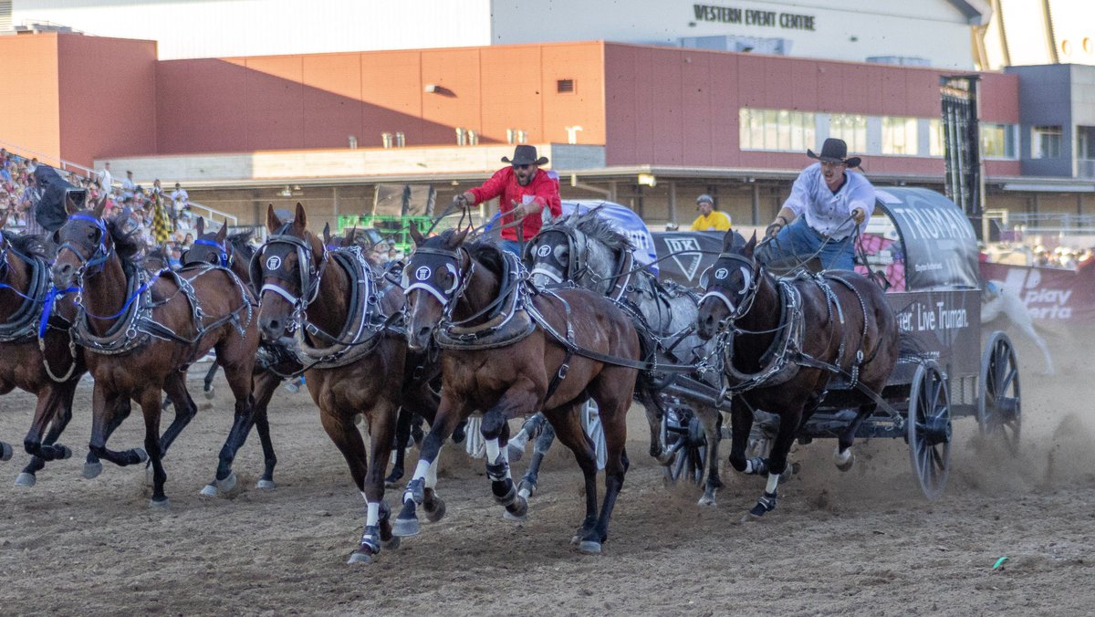 CSchuckwagons's tweet photo. 🏁 Night 5 Recap of the Rangeland Derby Presented by Play Alberta!

What a night at GMC Stadium! The wagons flew fast and the leaderboard got a shake-up as Night 5 of the Rangeland Derby delivered high speeds and high drama.

#CSChuckwagons #CSRelay #RangelandDerby https://t.co/6XW8JVyyBa