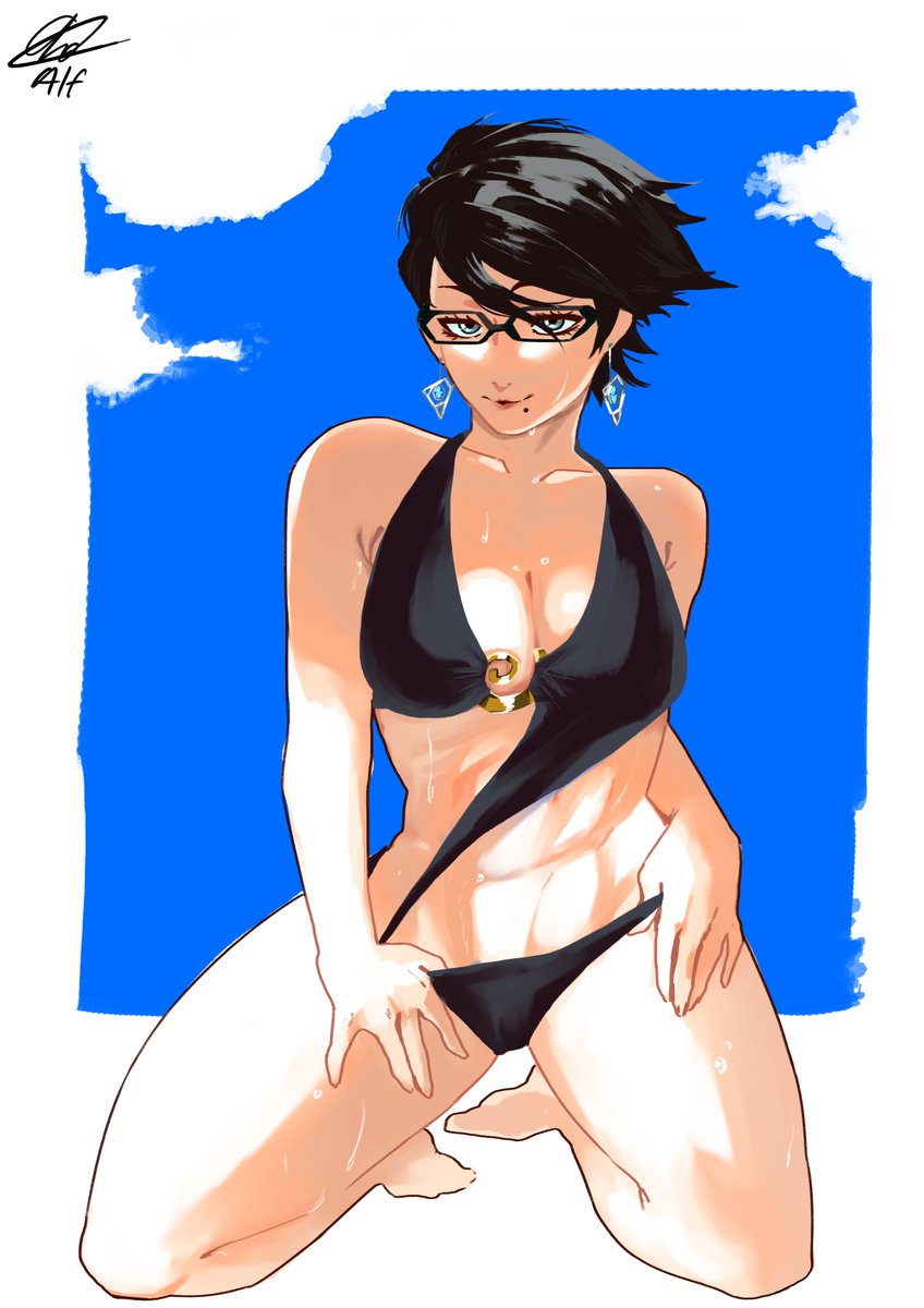 Bayonetta's summer || Thank you for commissioning <a href="/noah_retro/">Noah</a> !!