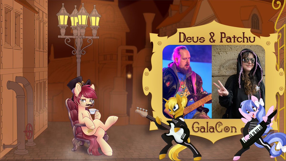 Surprise! Whirlwind may be the fourth member of My Little Romance, but he is not the last! MLR will also feature <a href="/DeusNegotiator/">Deus</a> on his bass, as well as <a href="/PatchNpaw/">Patchu</a> on her Keytar!

You can find more about them on our website! 
galacon.eu/patchu/ 
galacon.eu/deus/