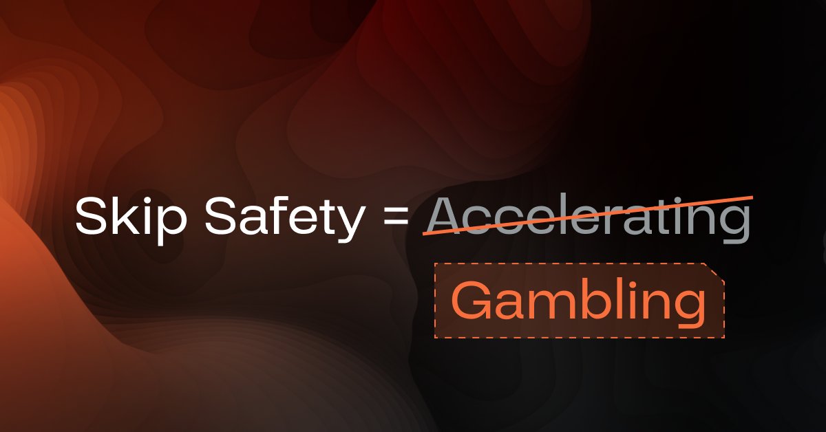 Edge_Case_X's tweet image. Safety as a final checklist item at the end guarantees redesigns, rework, and missed milestones. And the longer you wait, the more expensive it gets.

Skip safety, and you&apos;re not accelerating. You&apos;re gambling.

#BuiltForScale #SafetyByDesign #FrontierTech #EdgeCase