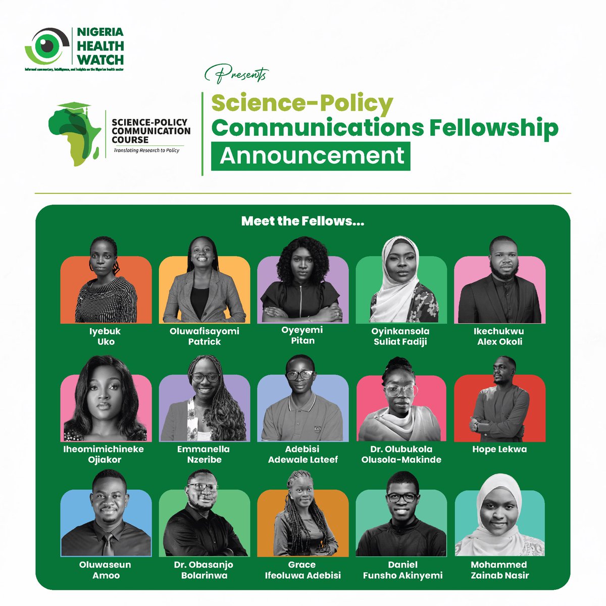 Obasanjo Bolarinwa, PhD (@obax21) on Twitter photo I am happy to be selected as a fellow of the <a href="/nighealthwatch/">Nigeria Health Watch</a> Science Policy Communication Fellowship!
Out of 4,000+ applicants, I’m excited to join a 12-week hybrid programme focused on strengthening science-policy engagement in Nigeria.
#SciencePolicy #PublicHealth #Nigeria I am happy to be selected as a fellow of the <a href="/nighealthwatch/">Nigeria Health Watch</a> Science Policy Communication Fellowship!
Out of 4,000+ applicants, I’m excited to join a 12-week hybrid programme focused on strengthening science-policy engagement in Nigeria.
#SciencePolicy #PublicHealth #Nigeria