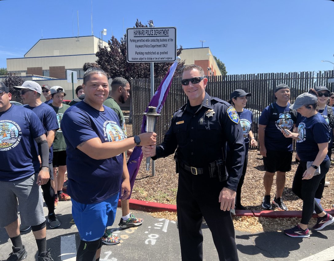 HaywardPD's tweet image. We were thrilled to take part in the Law Enforcement Torch Run for Special Olympics, completing a 4.8-mile run through our community in support of inclusion, respect, and the incredible athletes of Special Olympics.

Thank you all!

#HaywardPD #HelloHayward #TorchRun