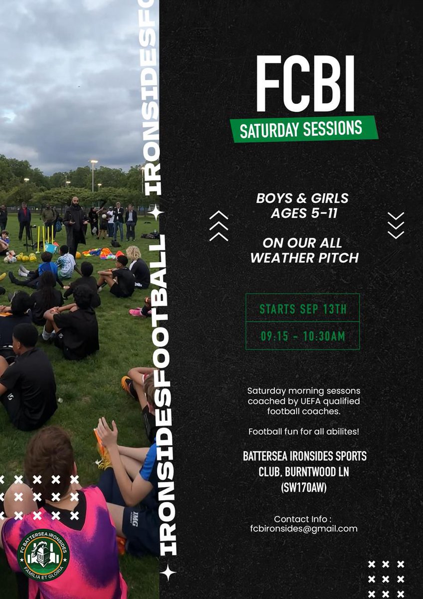 We are launching youth football for girls &amp; boys ages 5-11, starting in September, on our all-weather pitch.

If you are interested, please sign up for your child via the Spond link below.

spond.com/invite/GDHWM

⚒️⚒️🟢⚪️🟢⚪️