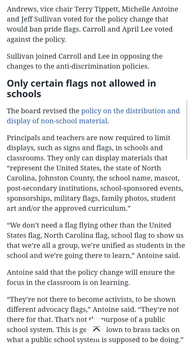I was deemed your most conservative board member by N&amp;O a few months ago, but I feel like this is common sense. Focus on education.