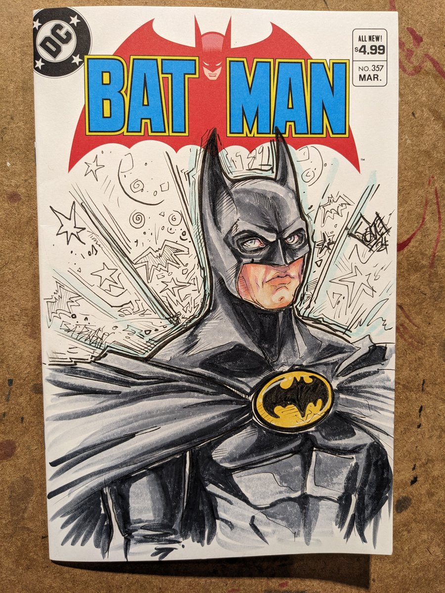 ComfortAndAdam's tweet image. #batman89 #sketchcover #jamsketch done by the both of us ( #batman done by me and #joker done by Adam)

#timburton Batman was really important for us, and so many others as it changed the way people started to think about comics ❤️

#batmanfanart #80snostalgia #copic #copicart