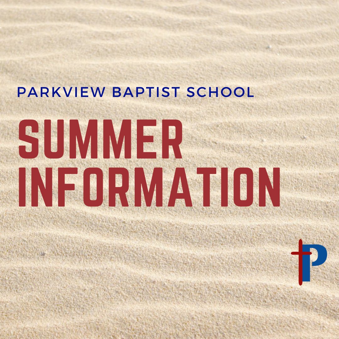 📚 How's Your Summer Work Going? Help your Eagle stay sharp this summer with reading and academic assignments by grade level.
📖 Check it out here → PBS Blog - Parkview Baptist SchoolParkview Baptist School
#PBSSummerWork #ReadGrowSoar #ParkviewProud