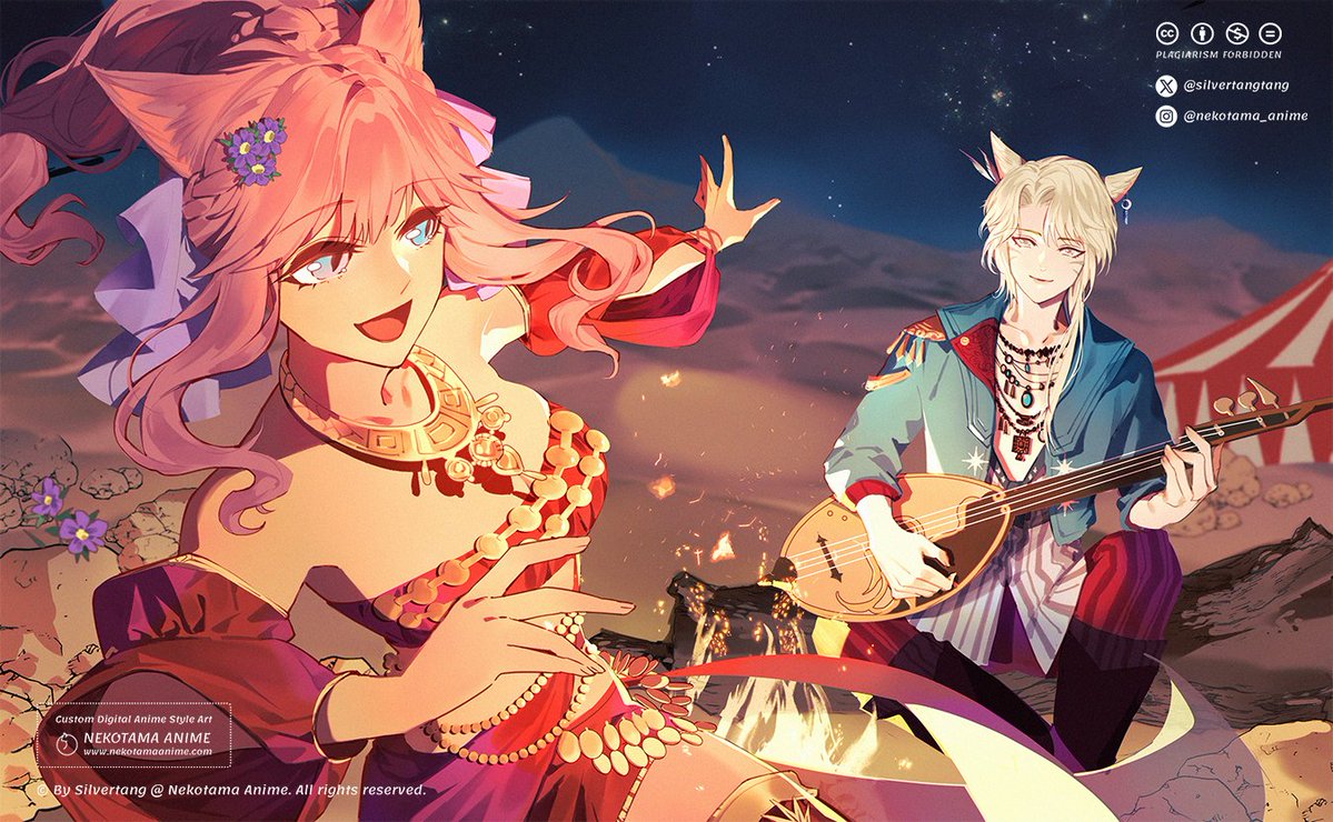 💃🪕
#FFXIVART #ffxiv #finalfantasyxiv 
#commissionopen  #animecommission