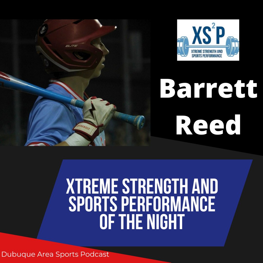 Xtreme Strength &amp; Sports Performance of the Night 💪

🏆 Barrett Reed – Dubuque Senior Rams 🐏

🔥 Barrett came up BIG in the sweep over Cedar Rapids Jefferson!
📊 Stats:
⚾ 2-4 at the plate
💣 Smacked a double
🚨 Drove in 3️⃣ clutch RBIs

The Rams are heating up at the right time