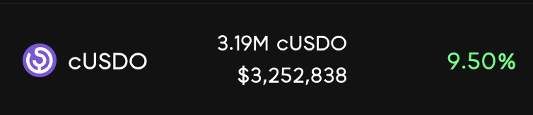8x TVL in 24 hours.

Deposit cUSDO into the Upshift cUSDO vault for:
- 9.5% target APY
- 12x OpenEden Bills
- 10x Upshift points: