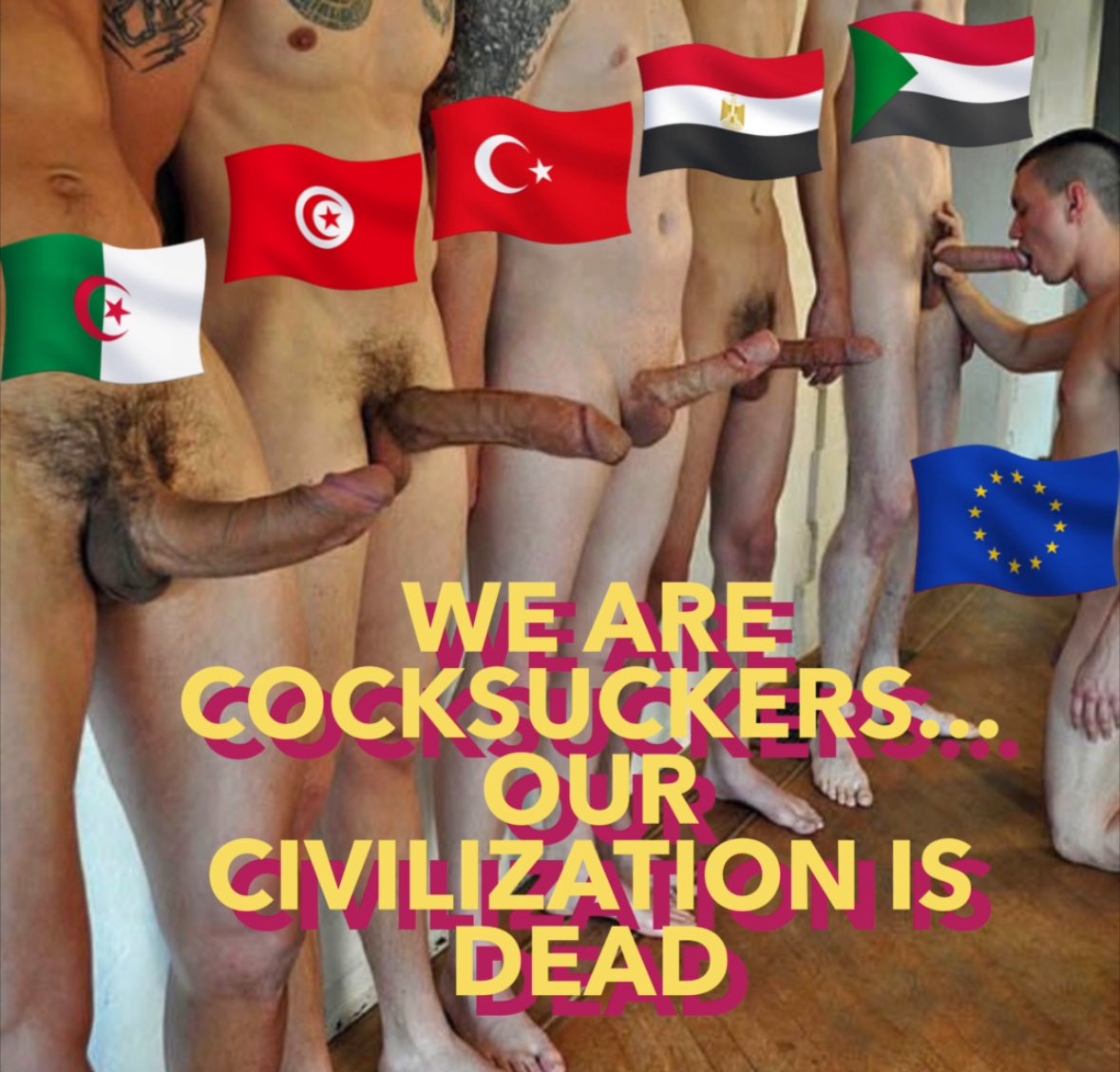 Europe has become a nation of cocksuckers 🤐

#muslimsupremacy #muslimdom #muslimworld #algerie #slavegay #maroc #Palestine #slavegirl #humiliation #domination #sex #goonson #dadfuck #sonfuck #slaveboy #whitelooser #slutboy