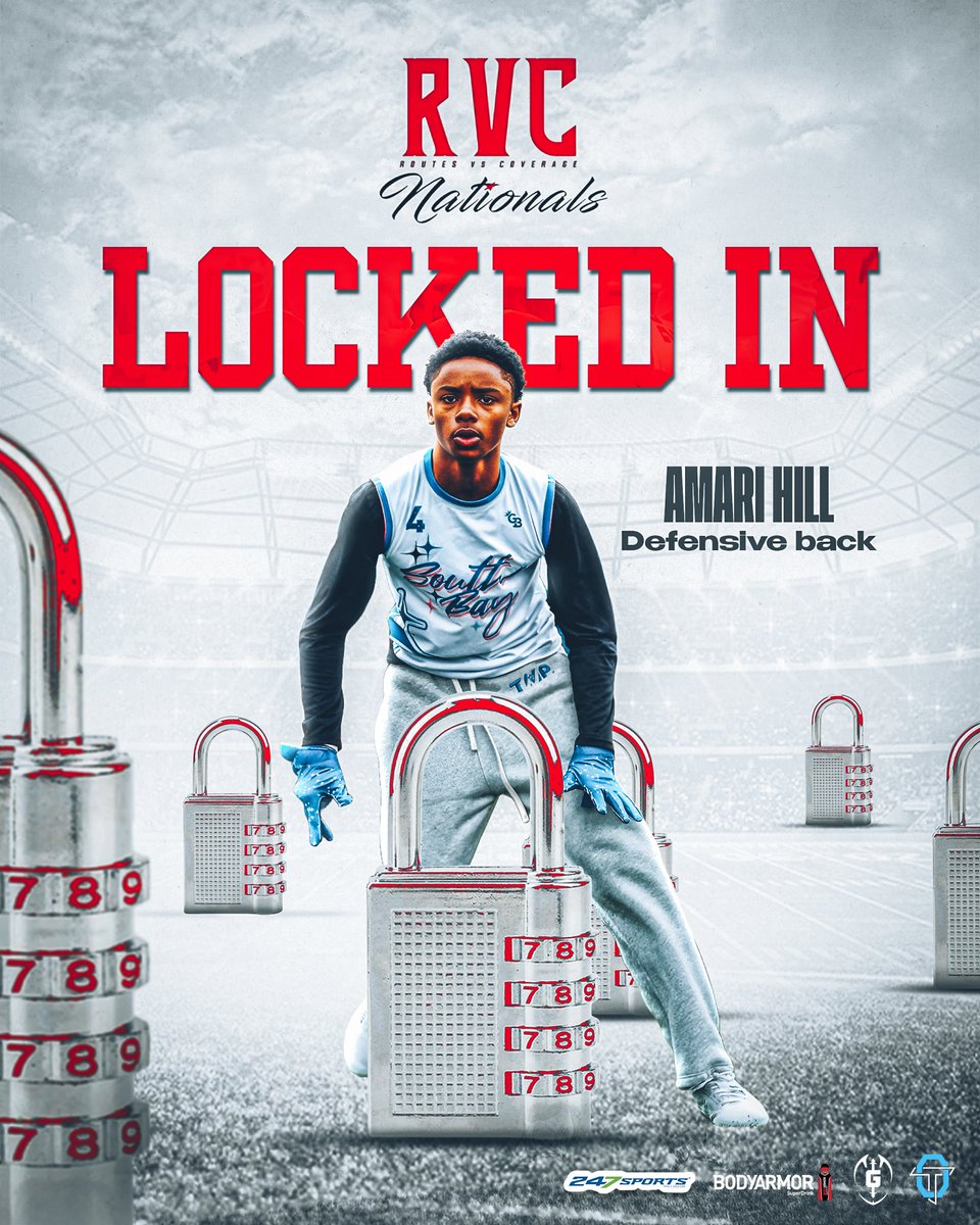 RVCshowcase's tweet photo. Fully Locked In! ๐
Tynel Moss Cole - Linebacker โ26
Amari Hill - Defensive Back โ29
Nehemiah Simmons - Defensive Back โ26
#TheNatty | #RVCnationals https://t.co/nOuU6cgAVb