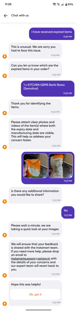 AnuguManikanth's tweet photo. @SwiggyCares @SwiggyInstamart
Today again i ordered from instamart and i received an expired product. When i tried to reach out to customer care there is no response. Attached images for reference. This is the second time I'm facing this @jagograhakjago kindly intervene https://t.co/Z9N28l50kE