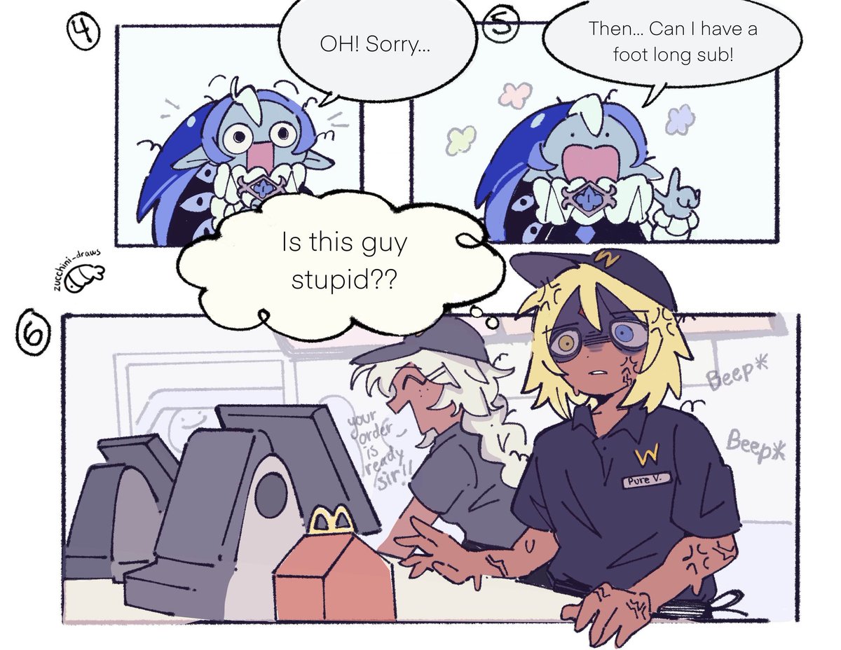 Zucchini_draws's tweet image. WcDonald's x CRK Comic 馃崝
#crk #cookierunkingdom #PureVanilla #purevanillacookie #shadowmilkcookie #shadowmilk #pureshadow #shadowvanilla