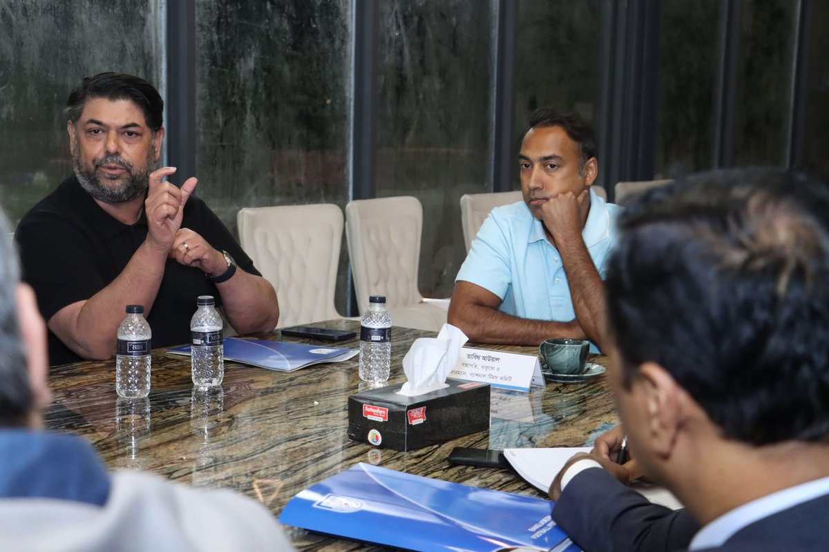 SaveBanFootball's tweet photo. Highlights from today’s Marketing and Digital Media Management Committee meeting at Jolshiri, with BFF President Mr. Tabith Awal in attendance.

#bff #bangladesh 
#savebangladeshfootball https://t.co/yQ4Q31xTys